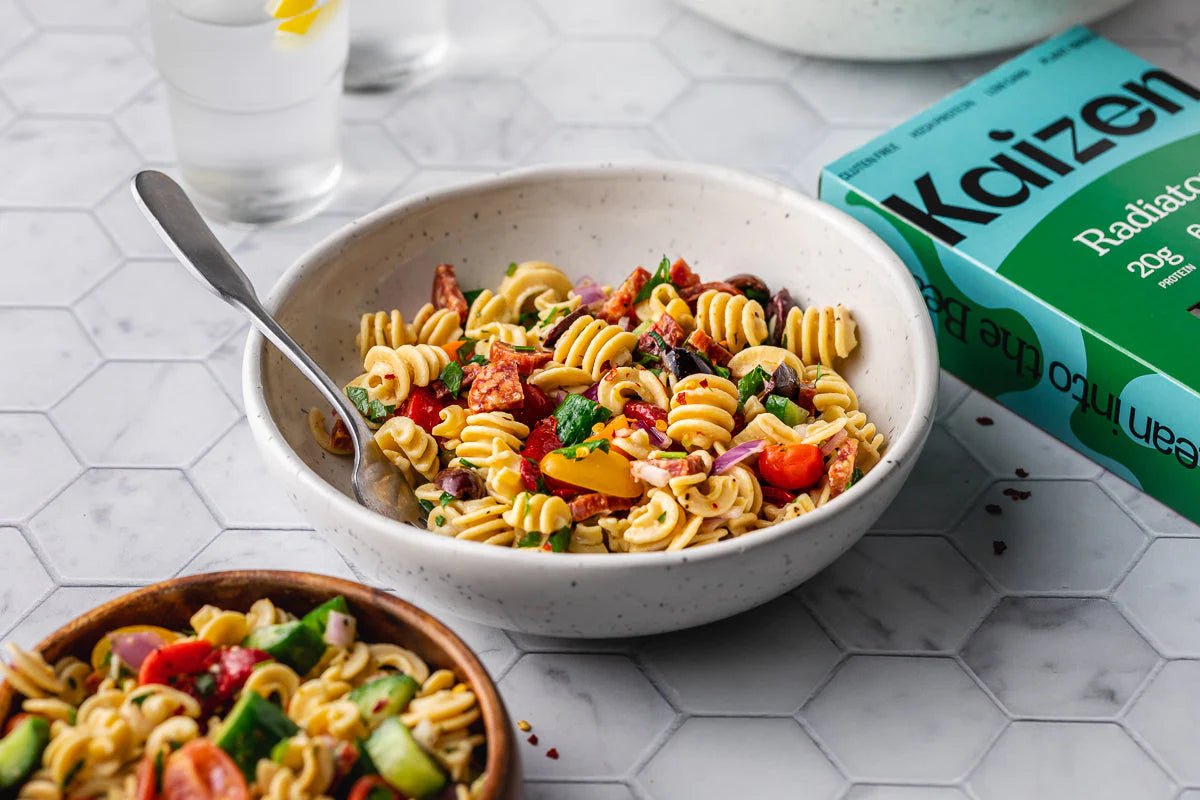 Keto Pasta Salad (Spicy Italian-Style) - Kaizen Food Company