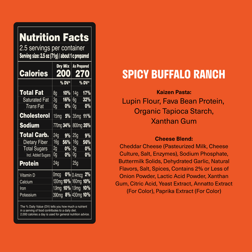 Low Carb Spicy Buffalo Ranch Mac & Cheese