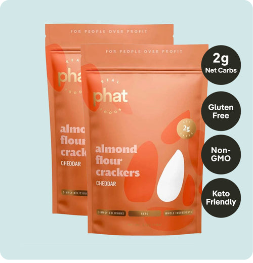Low Carb Cheddar Almond Flour Crackers (2-Pack)