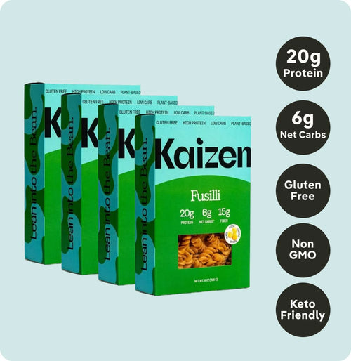 Kaizen Fusilli Low Carb Pasta Pack of 4