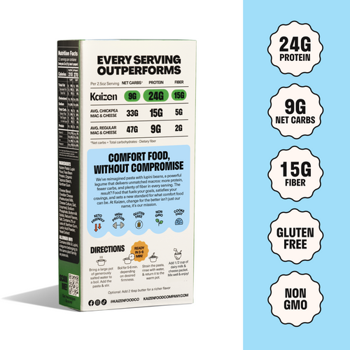Low Carb White Cheddar Mac & Cheese - Kaizen Food Company