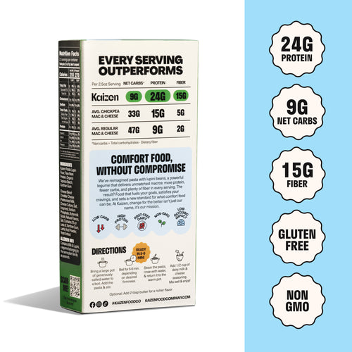 Low Carb White Cheddar Mac & Cheese - Kaizen Food Company