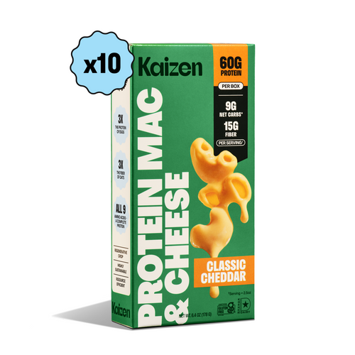 Low Carb Classic Cheddar Mac & Cheese 10-Pack - PDP_Mac_Cheese_Classic_10-Pack - Kaizen Food Company