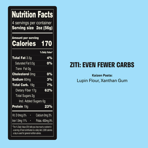Ziti: Even Fewer Carbs - Kaizen Food Company