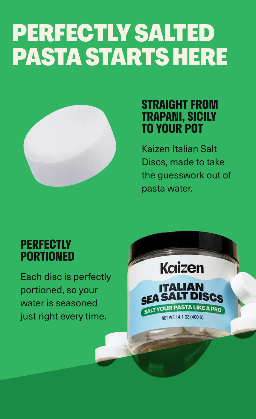 Italian Sea Salt Discs | Kaizen Food Company