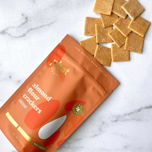 Low Carb Cheddar Almond Flour Crackers (2-Pack)