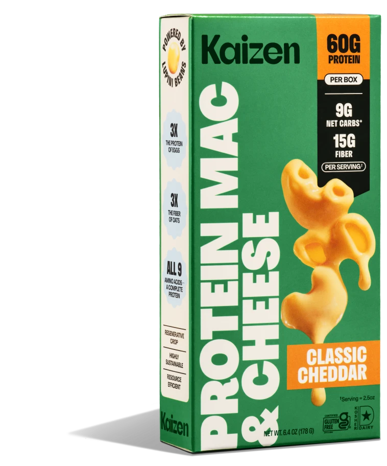 Kaizen Mac and Cheese Classic Cheddar box